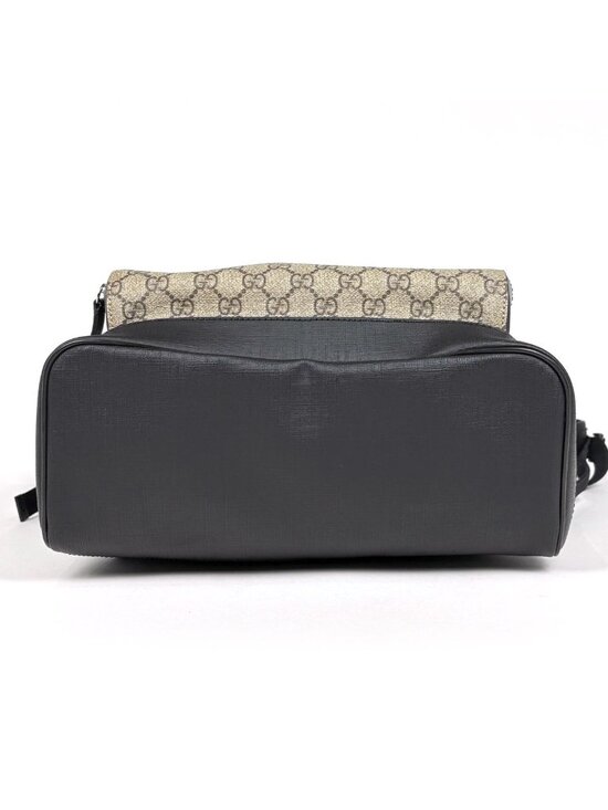 Gucci GG Pattern Backpack Sac Beige Black main image 6